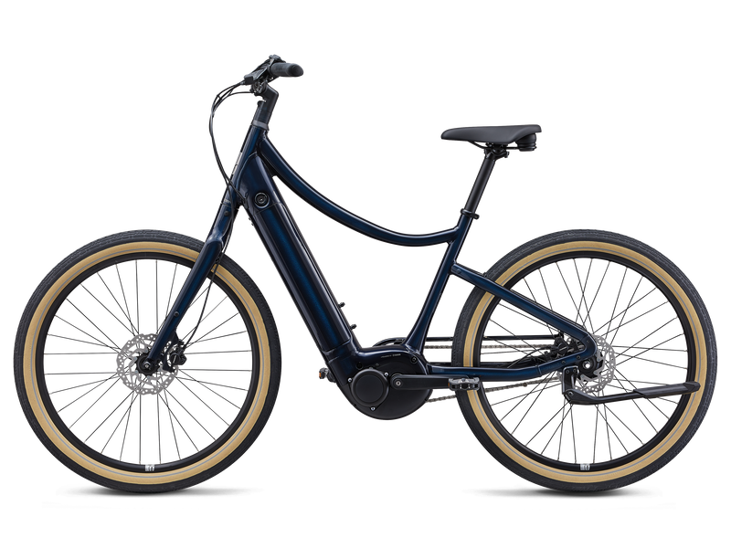 Momentum Vida E+ Mid-Step 2024 Electric Hybrid Bike - Ink-1